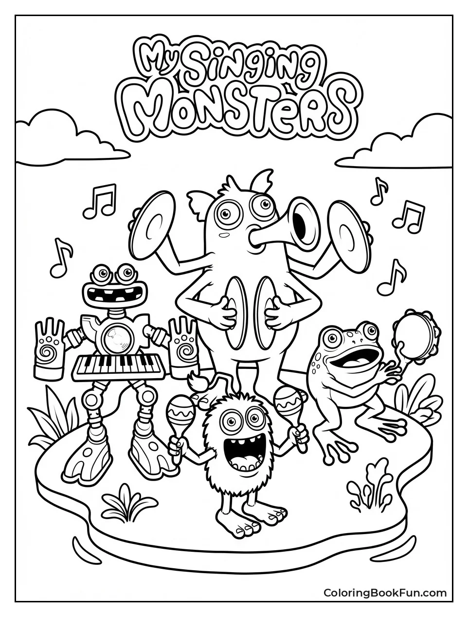 Quirky Monsters Singing