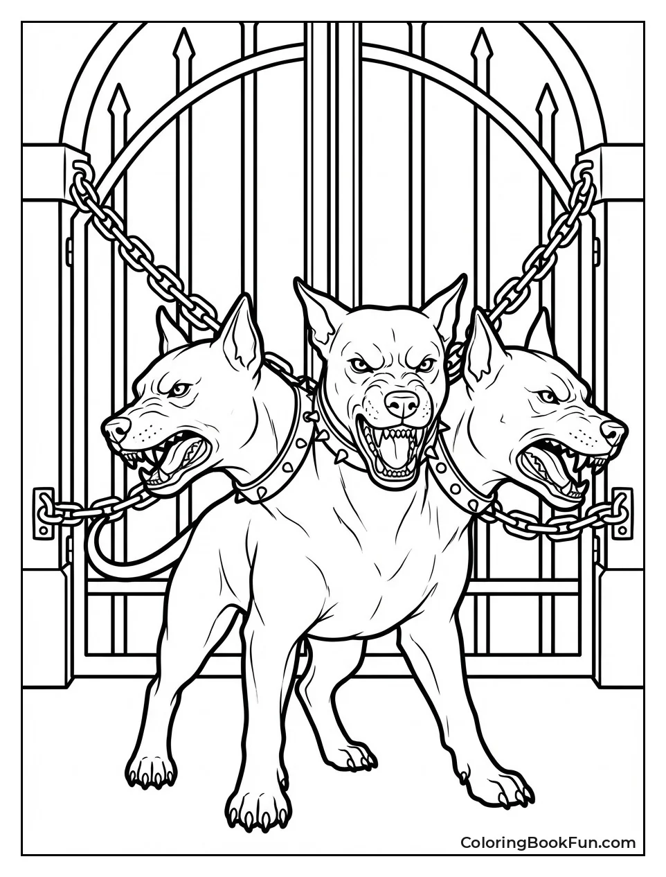 Cerberus Guarding Gates