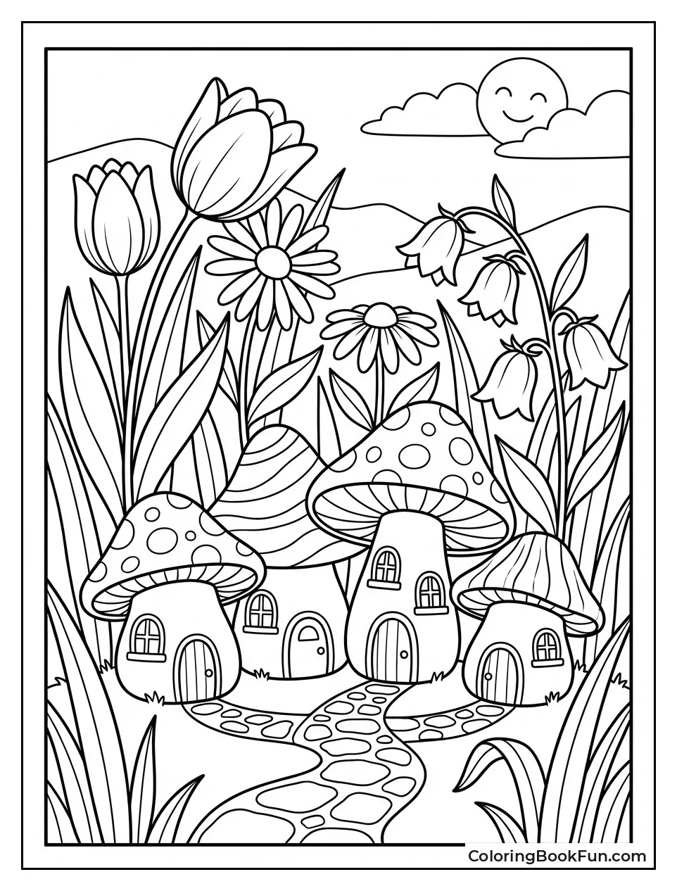 Fairy Village in Mushrooms