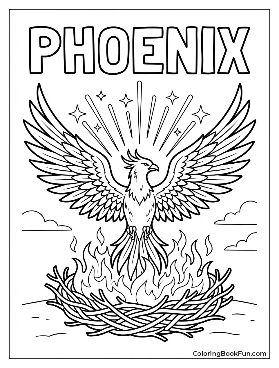 Phoenix Rising from Ashes