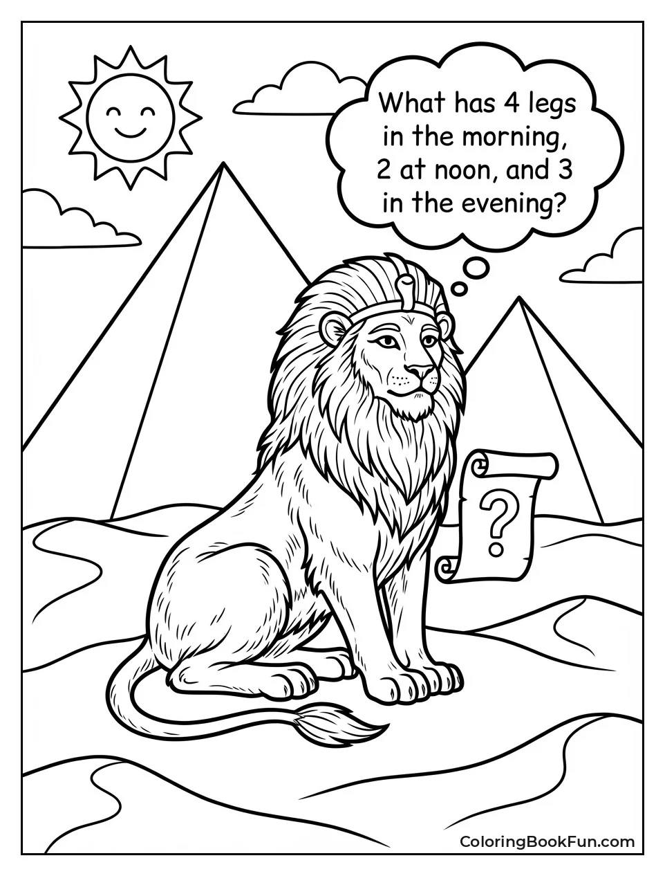 Sphinx on Desert Dunes