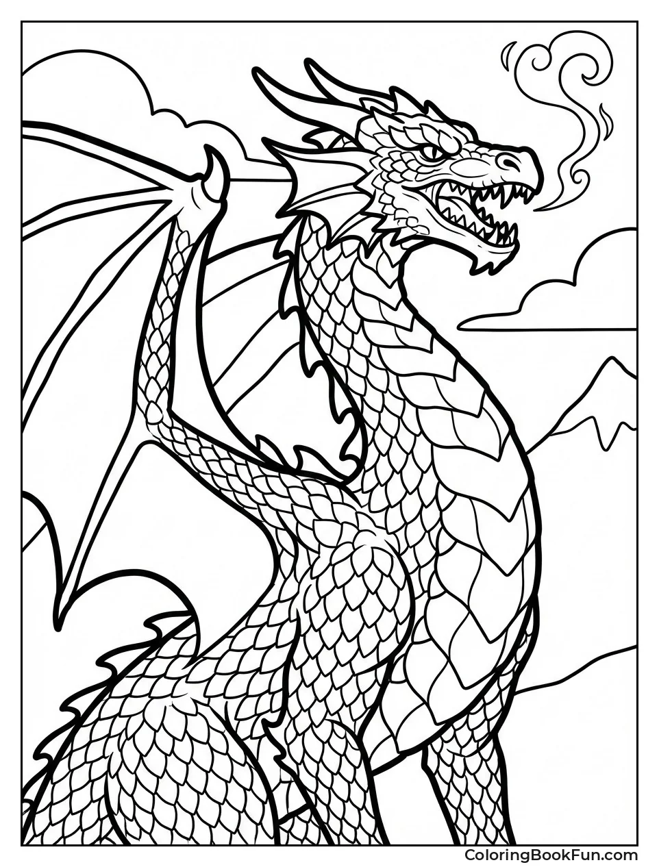 Majestic Dragon Portrait