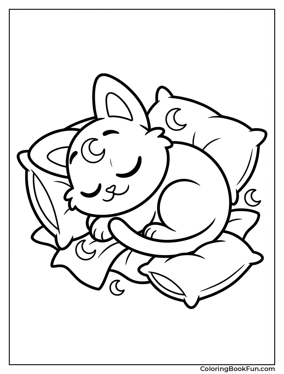 Curled Up Napping CatNap