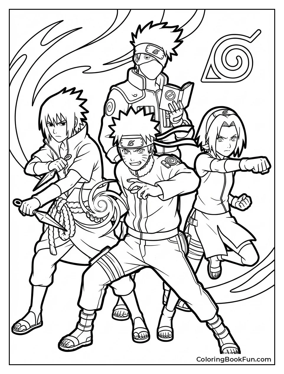 Naruto Heroes Strike Poses