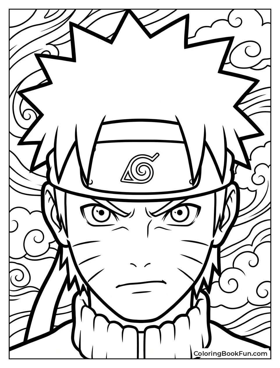 Naruto's Face Shows Whiskers