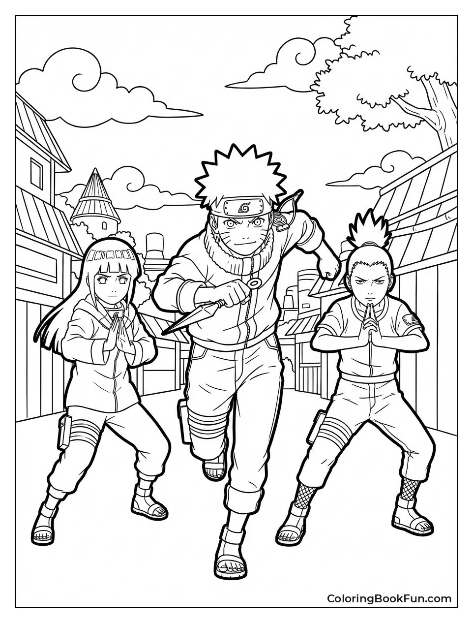 Brave Naruto Ninjas Pose
