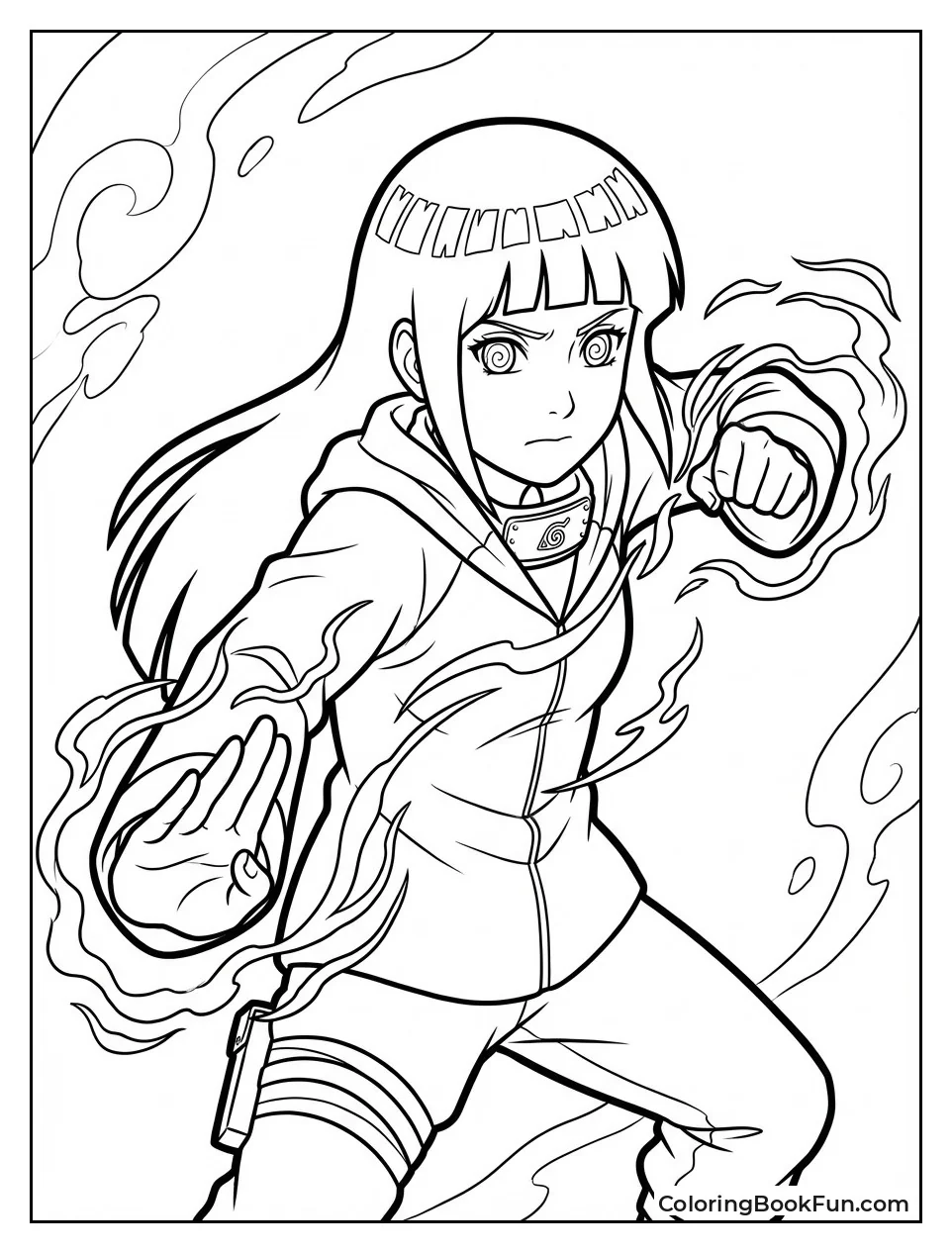 Hinata Uses Gentle Fist