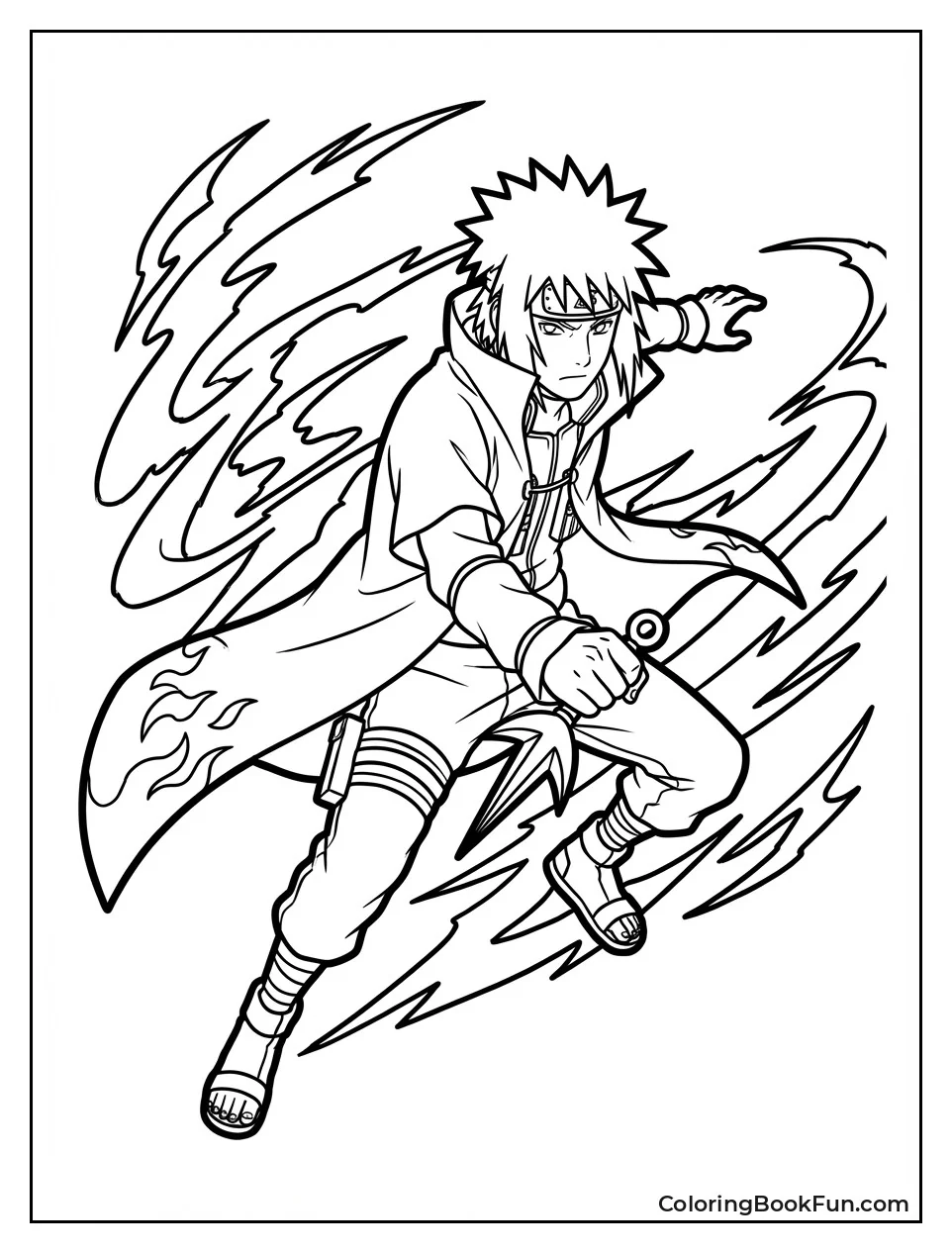 Minato Flashes with Yellow Streaks