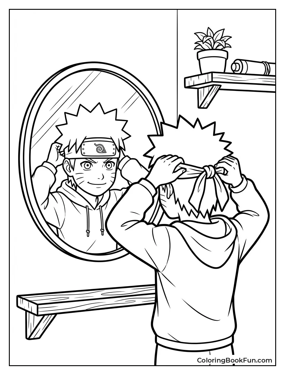 Young Naruto Ties Headband