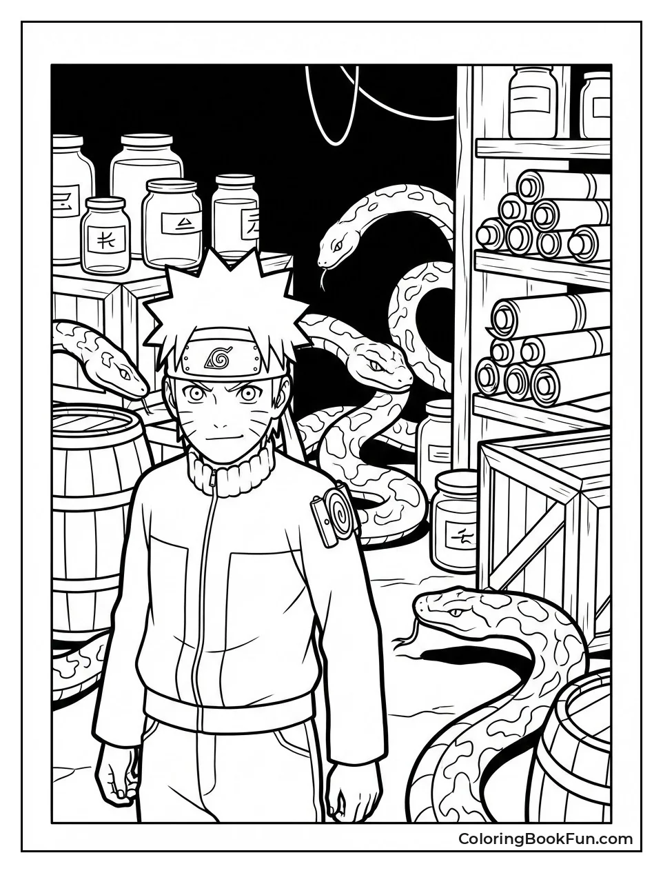 Orochimaru's Dark Snake Lab