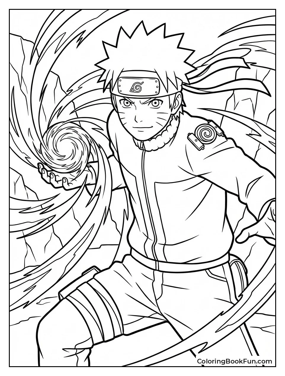 Naruto Forms Glowing Rasengan