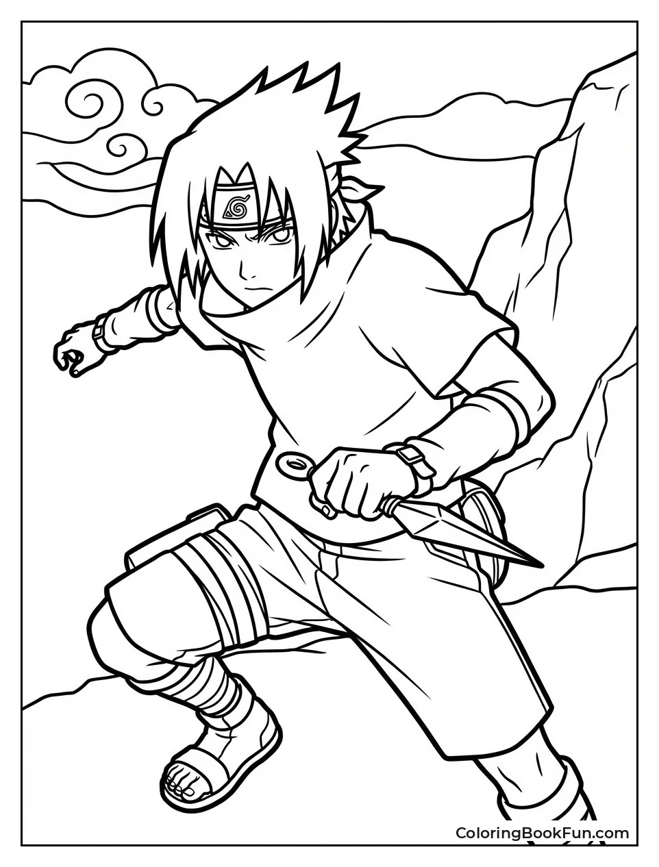 Sasuke Charges into Battle