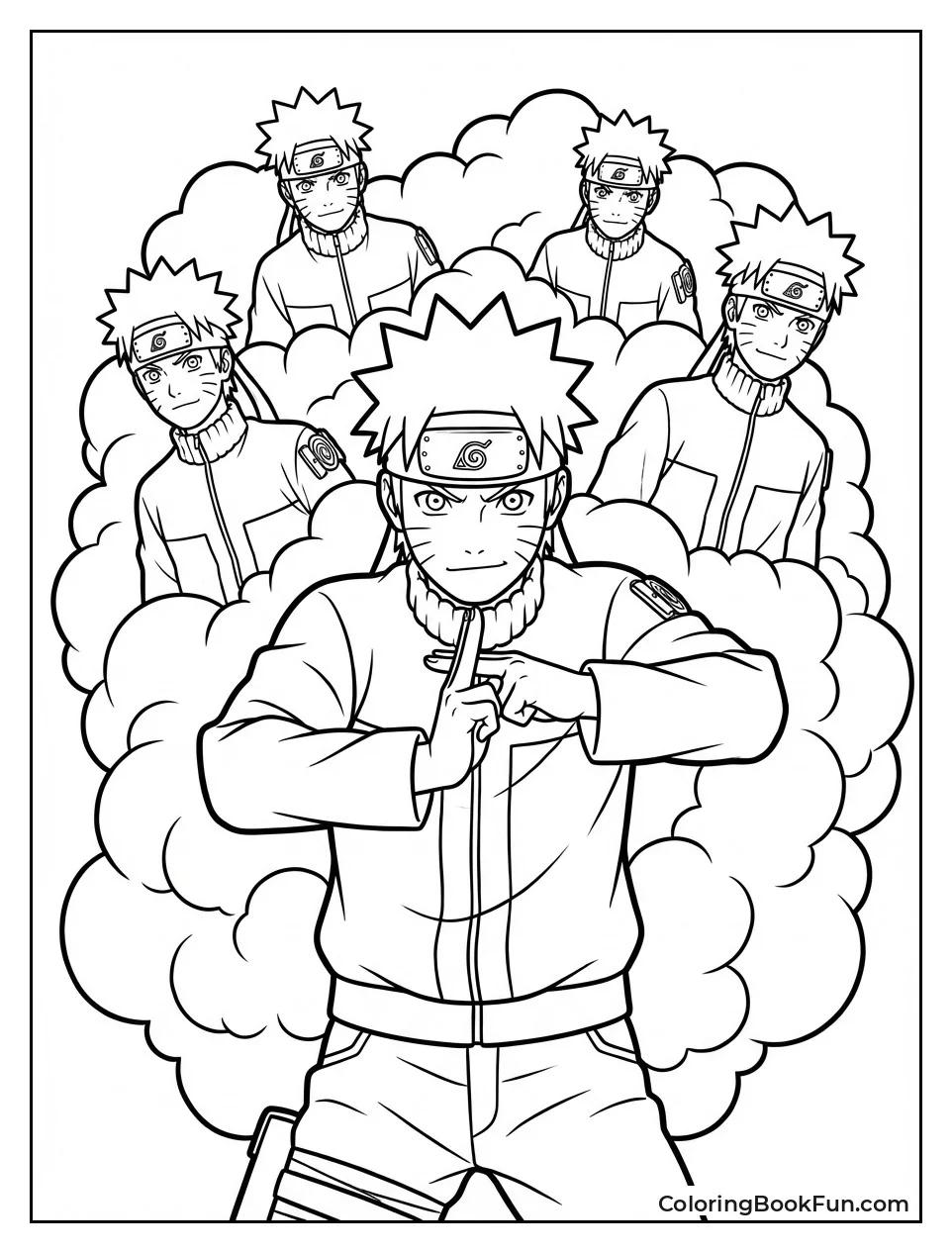 Naruto Makes Shadow Clones