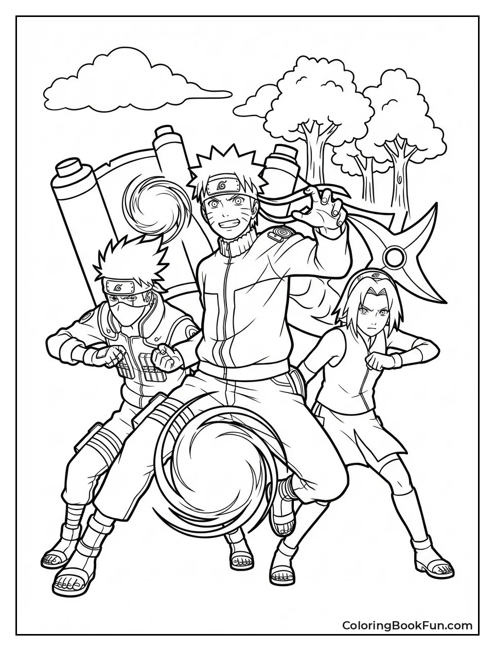 Shippuden Ninjas in Action
