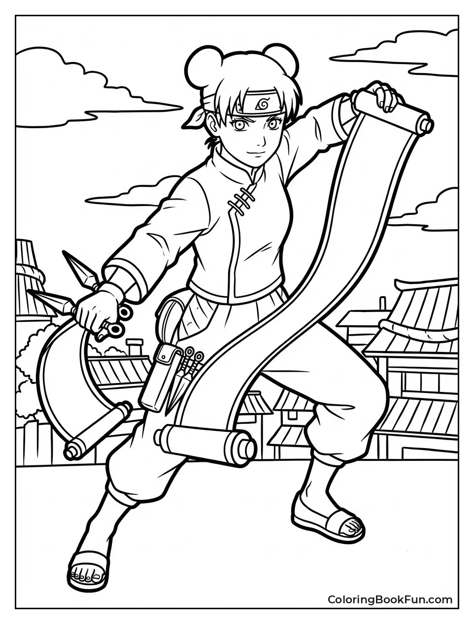 Tenten Grips Weapons Scroll