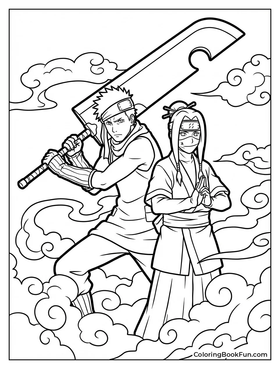 Zabuza and Haku in Mist