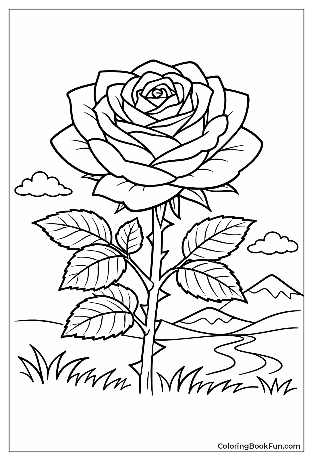 Rose with Layered Petals