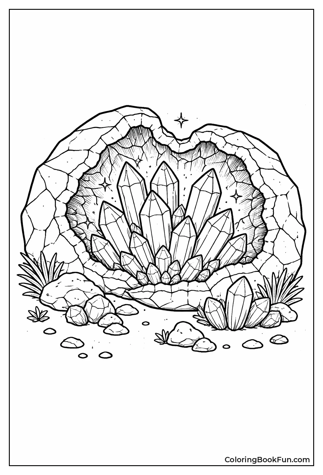 Sparkling Geode Crystals