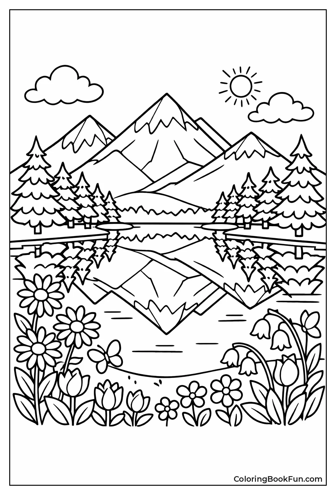 Mountain Lake Reflection