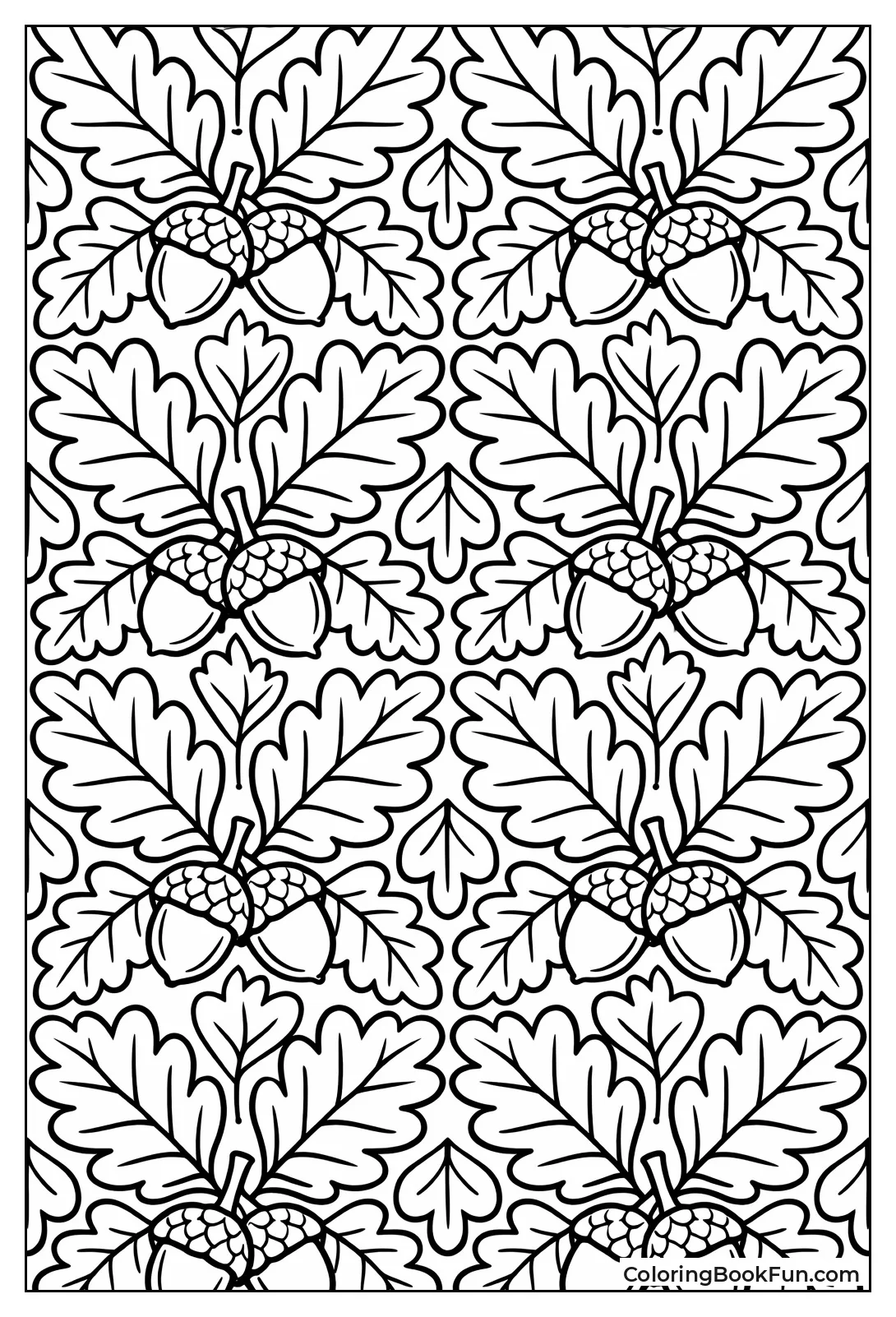 Oak Leaf Tile Pattern