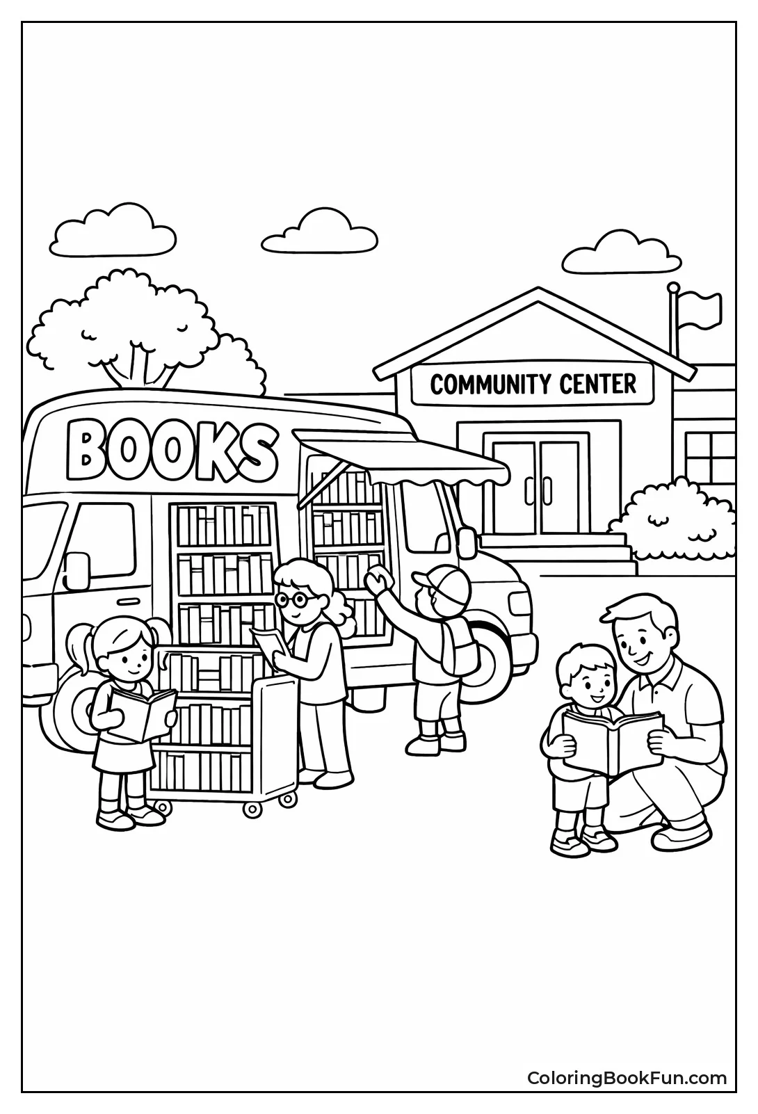 Library Bookmobile Van