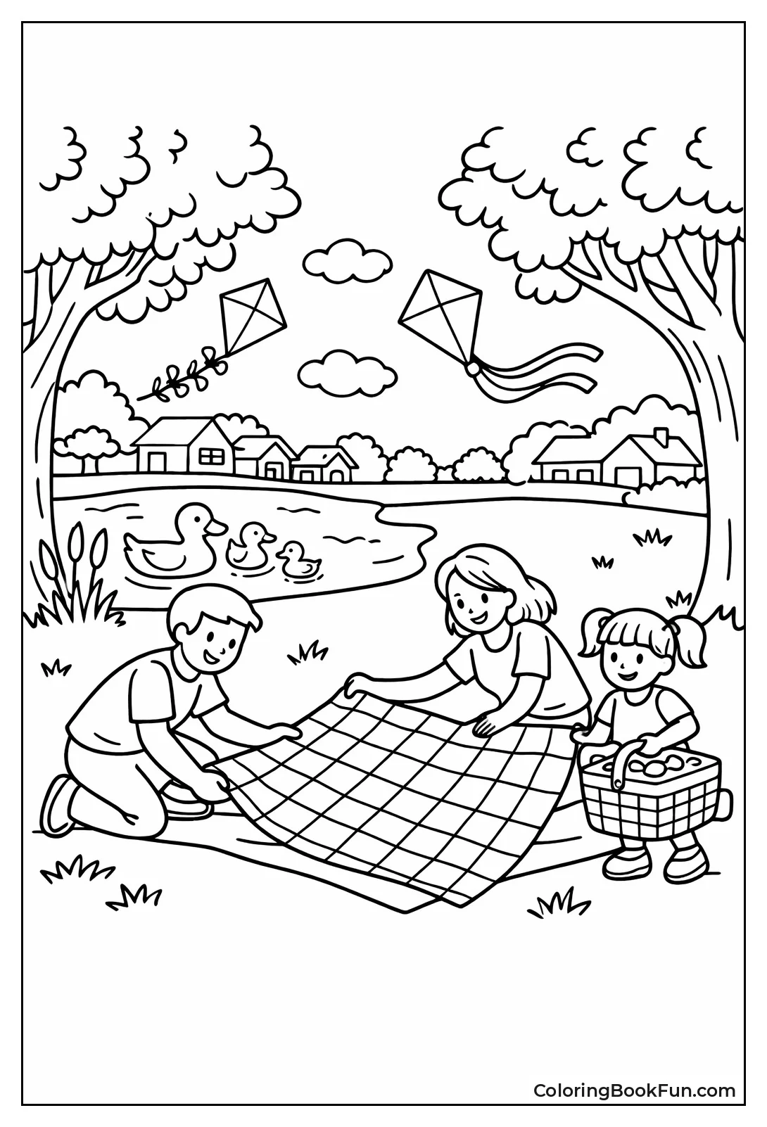 Family Picnic in Park