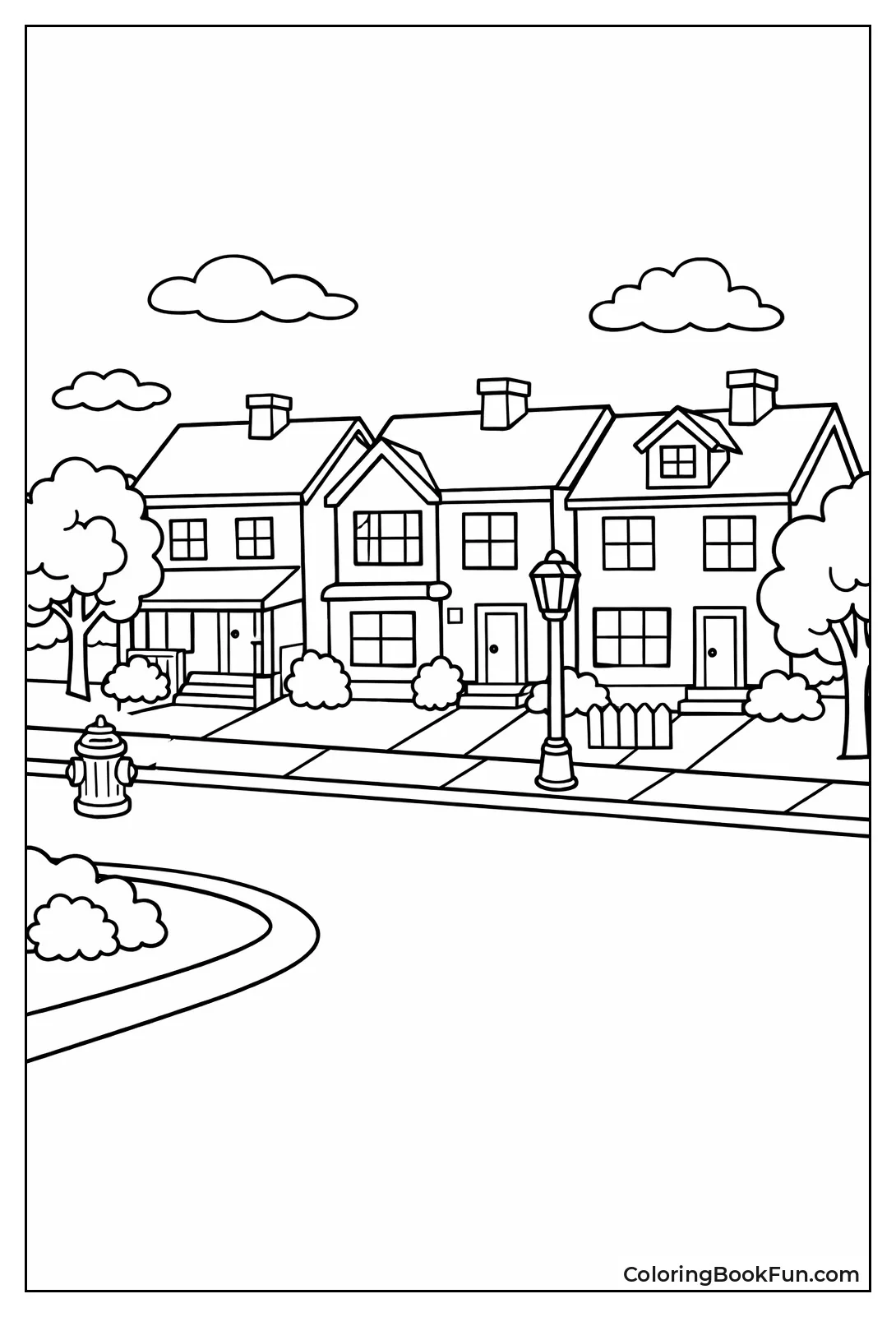 Cheerful Row of Houses