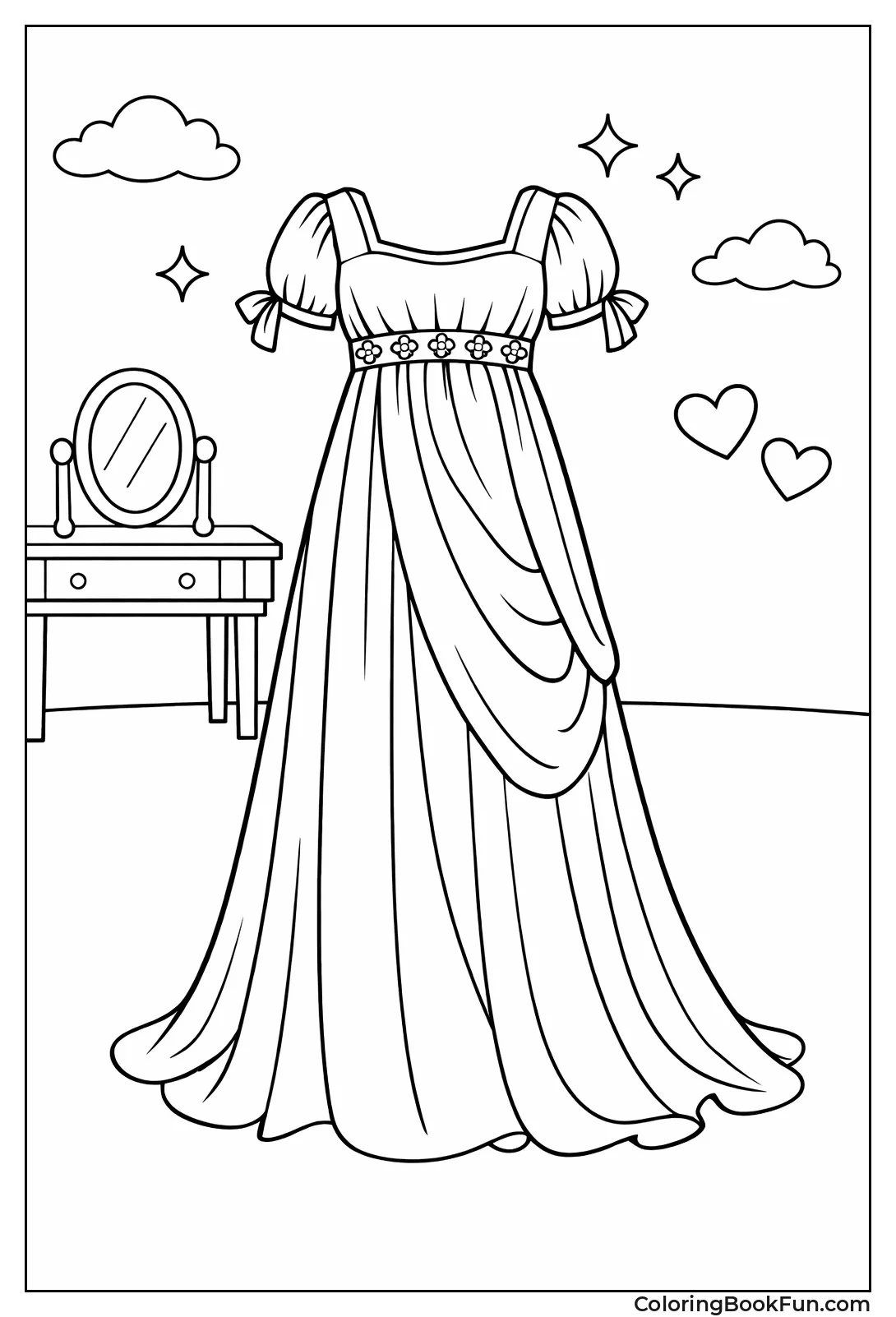 High Waisted Empire Dress