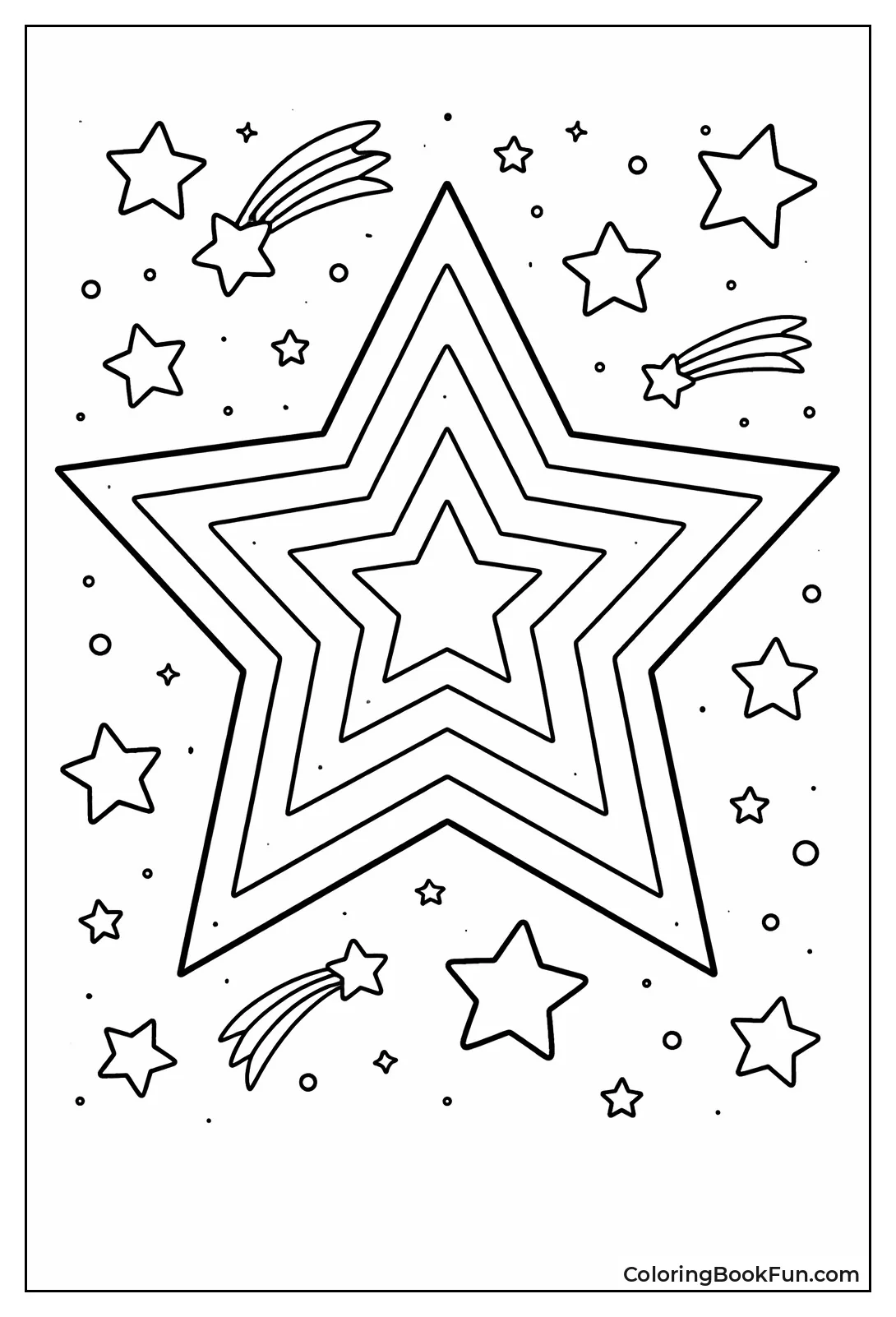 Nested Stars Growing Bigger