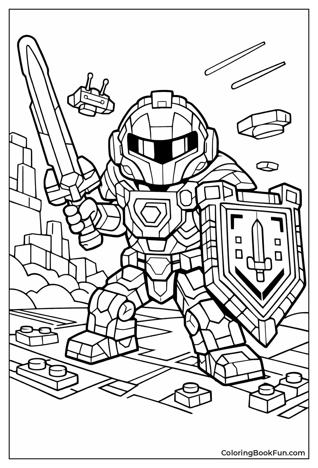 Nexo Knight Wields Laser