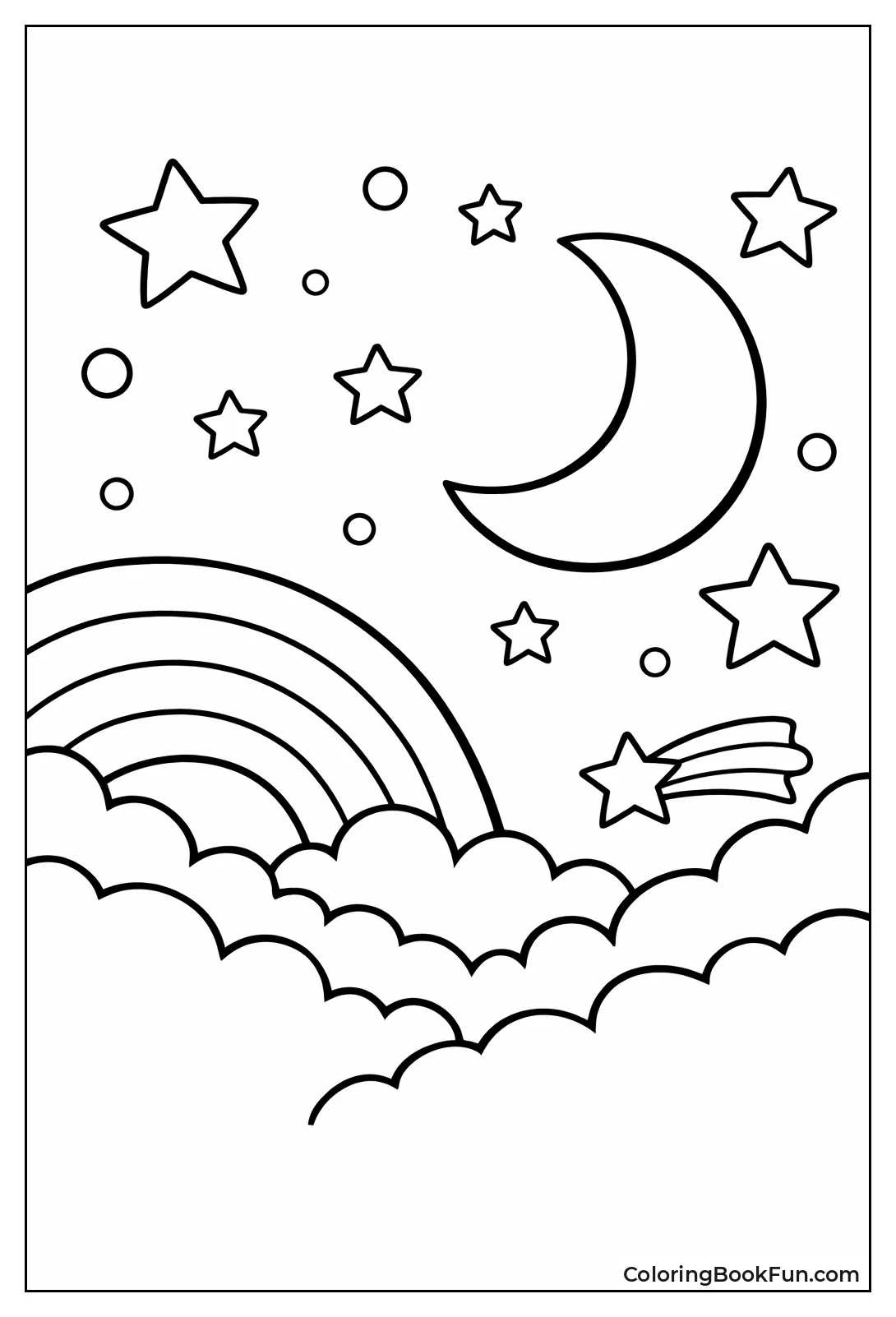 Night Sky Moon Stars