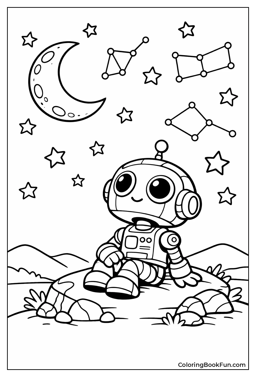 Robot Gazes at Stars