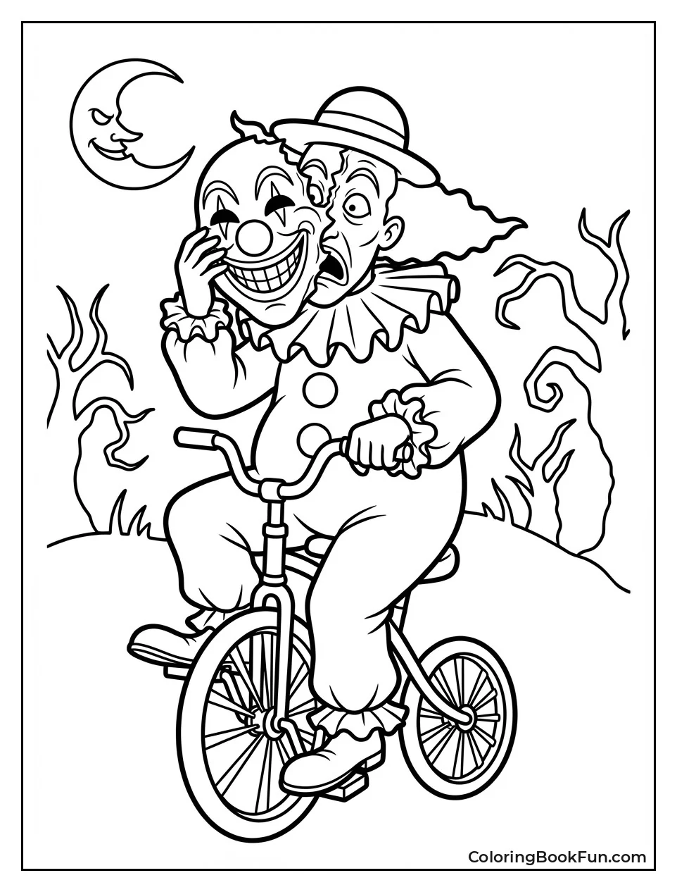 Clown Tears off Face