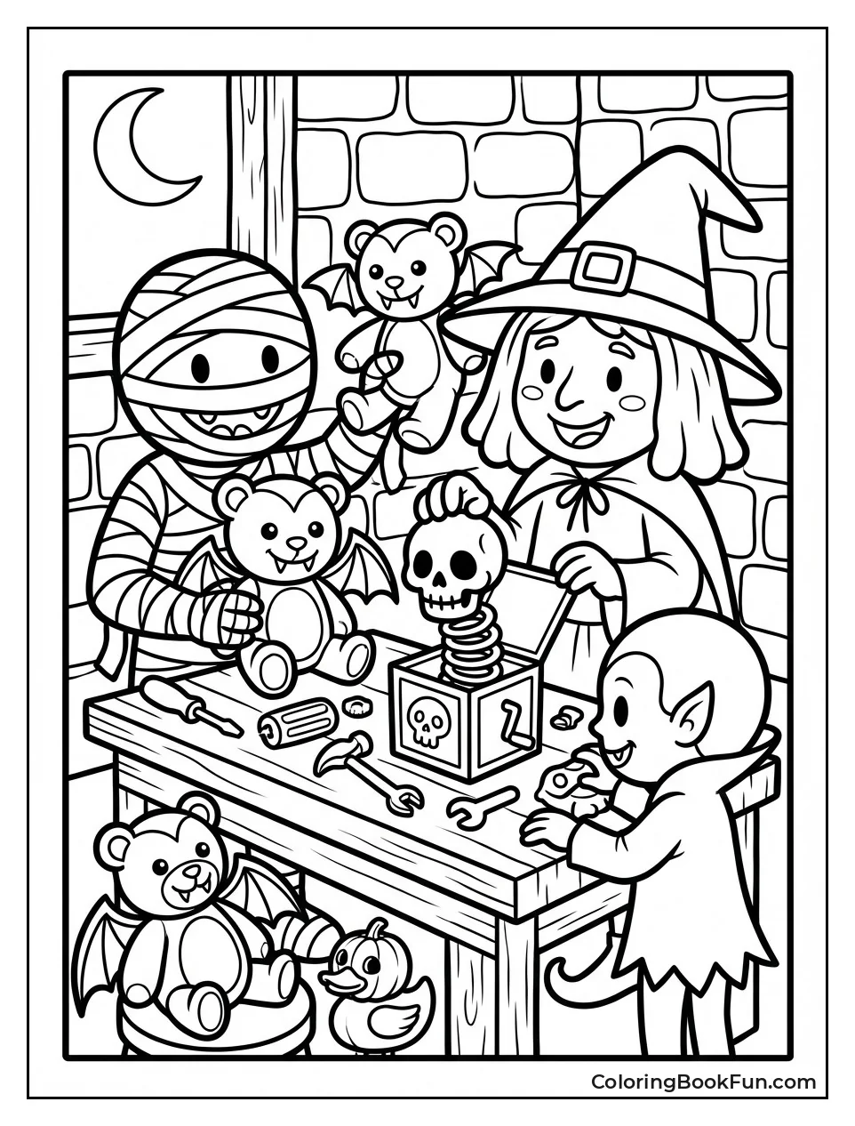 Monsters Build Creepy Toys