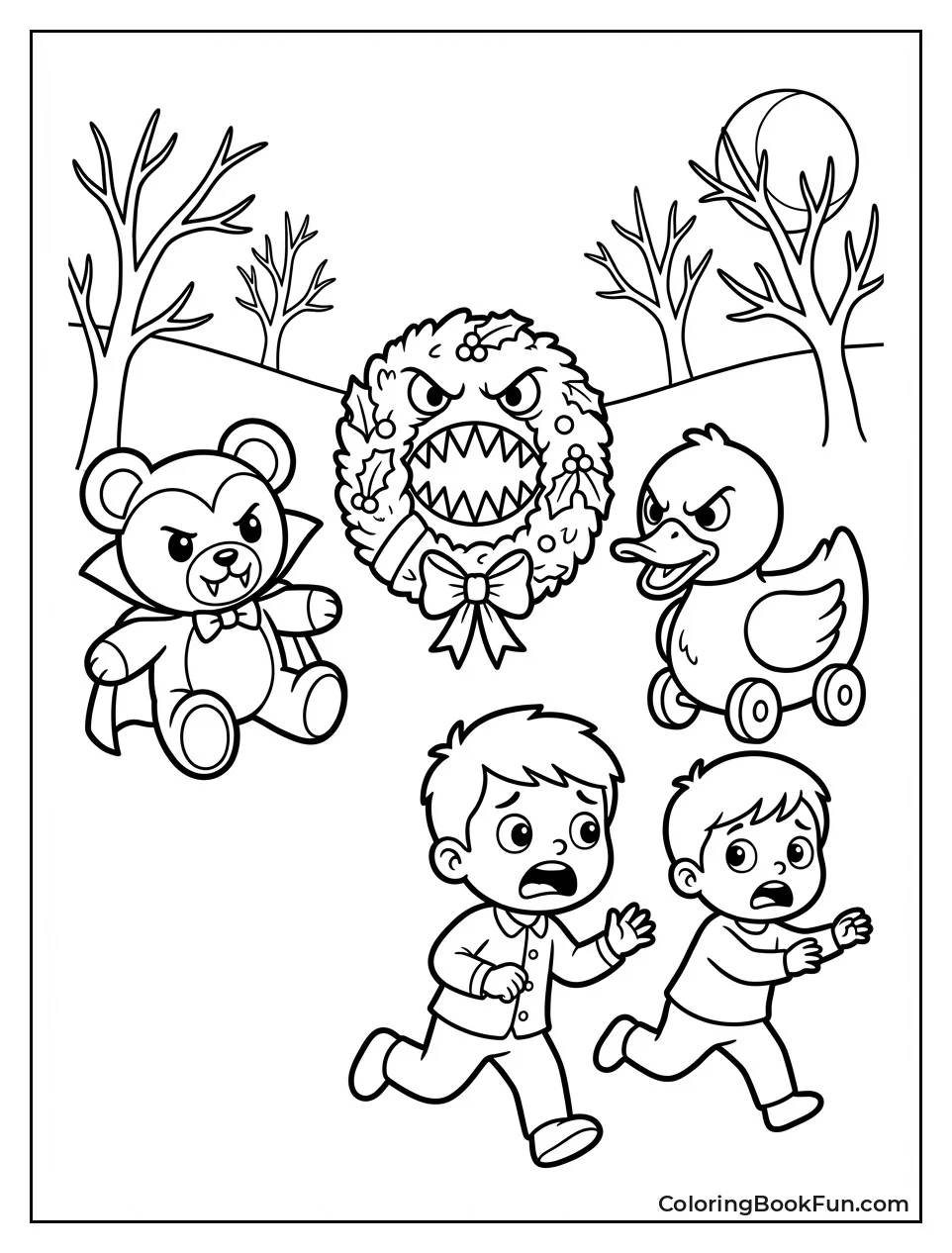 Evil Toys Chase Kids