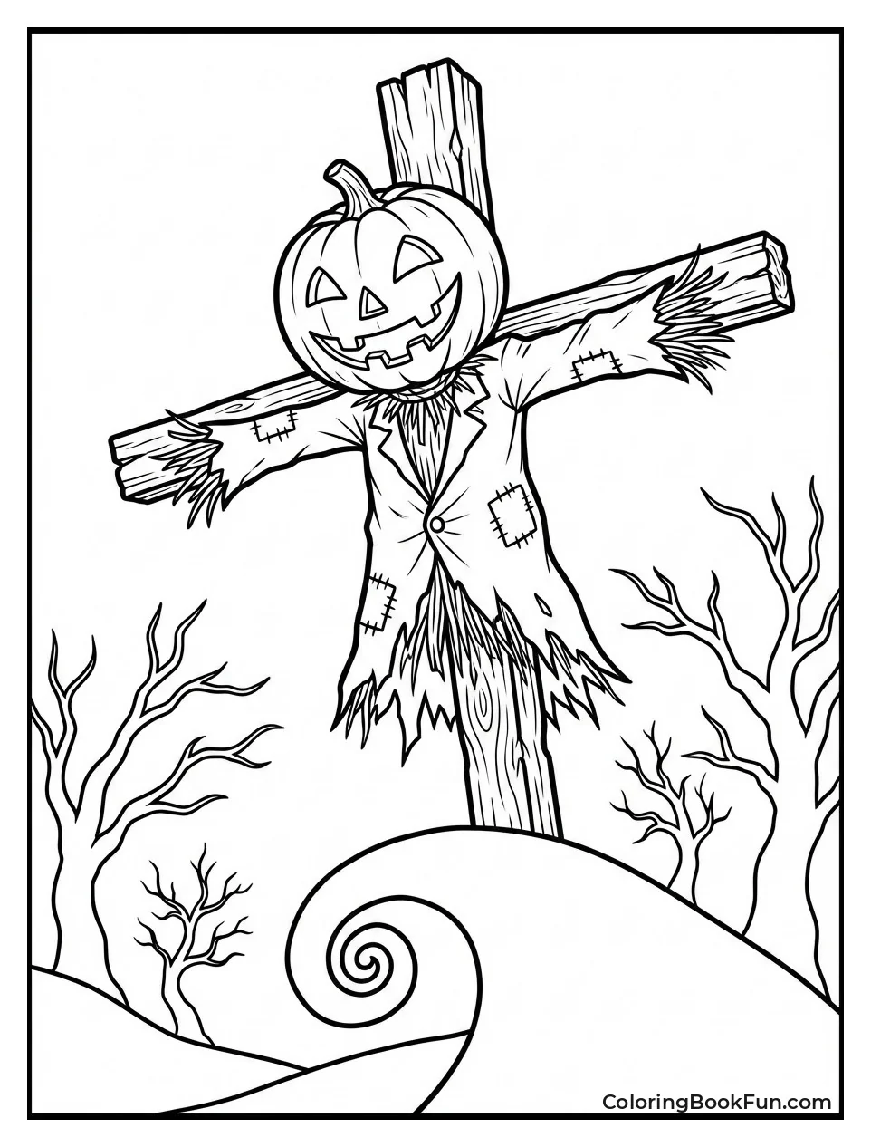 Jack Stands as Scarecrow