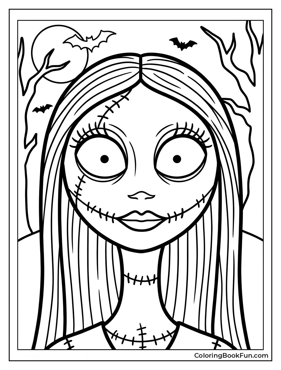 Sally Shows Stitched Portrait