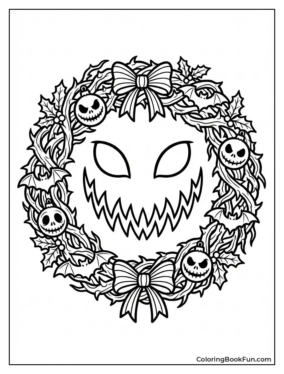 Wreath Shows Sharp Teeth