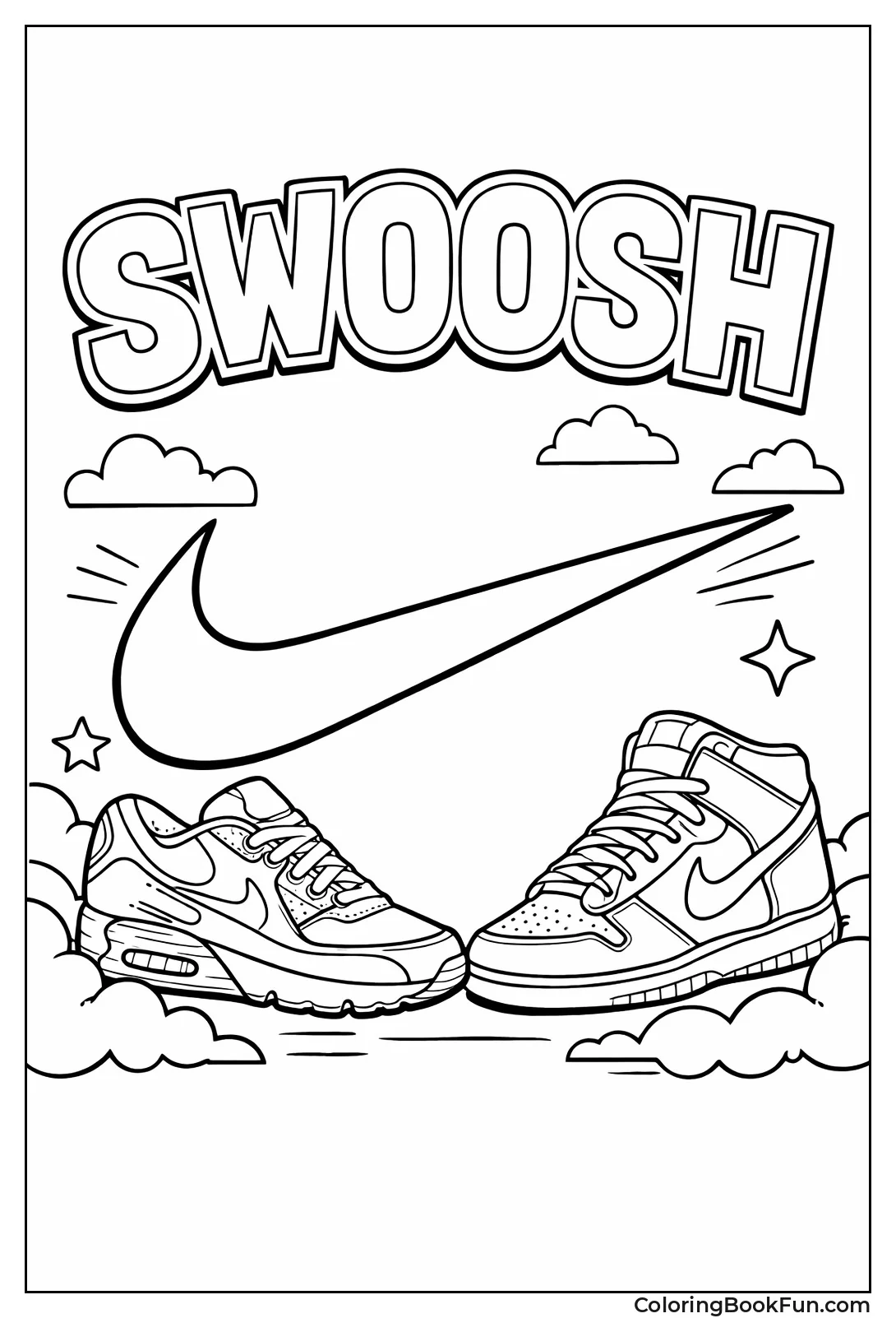 Bold Flowing Swoosh Logo