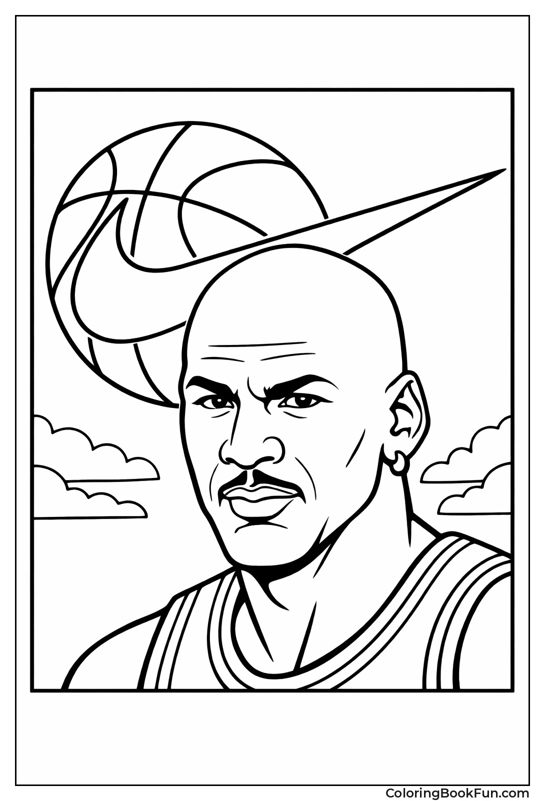 Jordan Portrait with Swoosh