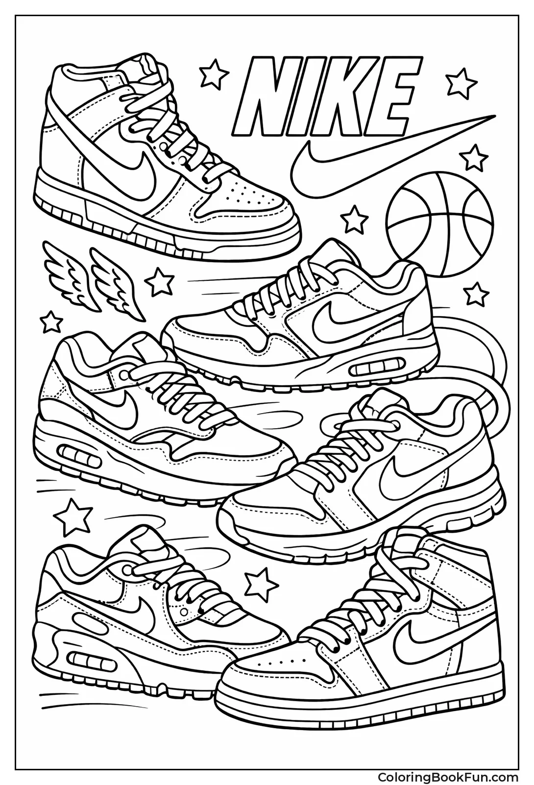 Various Nike Shoe Models