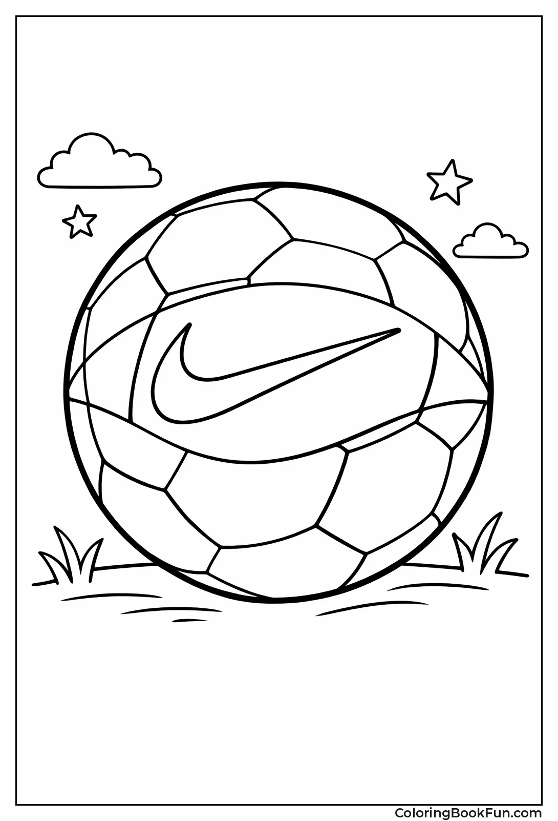 Patterned Nike Soccer Ball