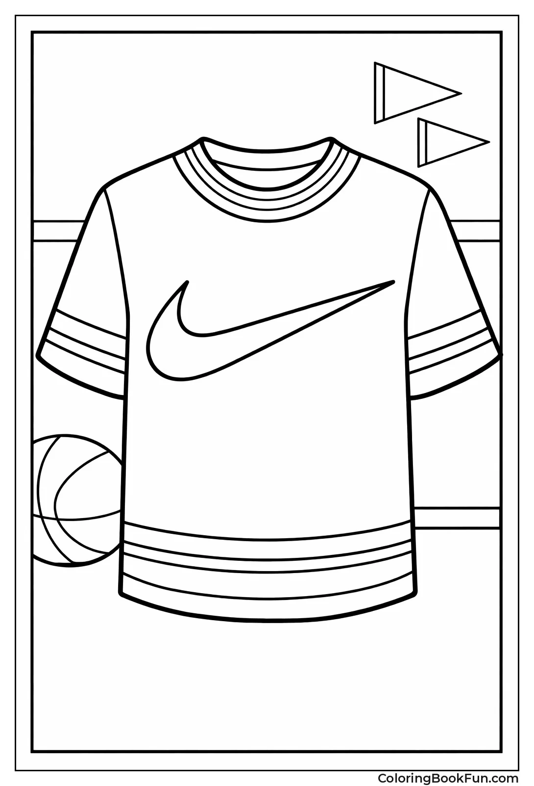 Swoosh on Sports Jersey