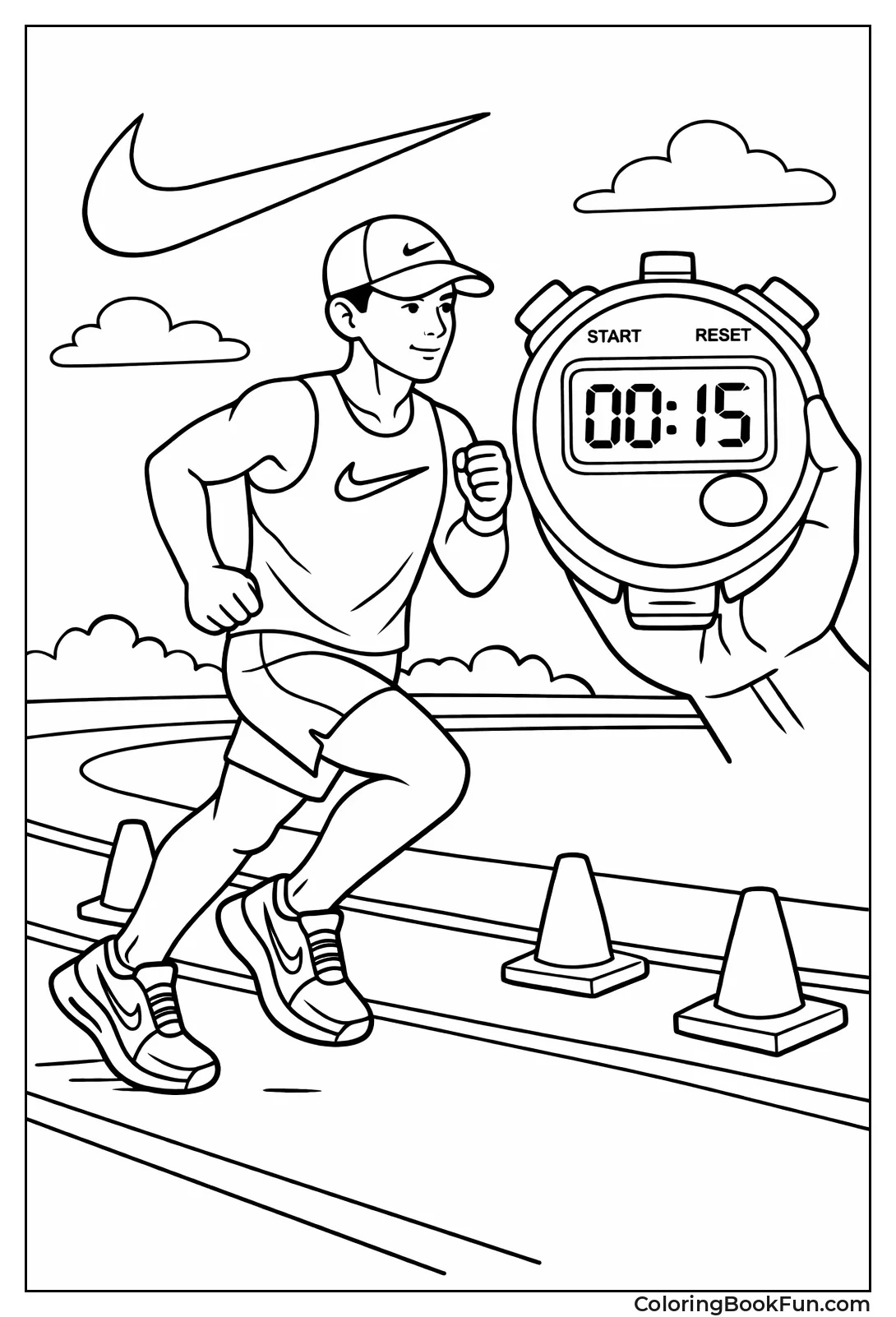 Runner Training on Track