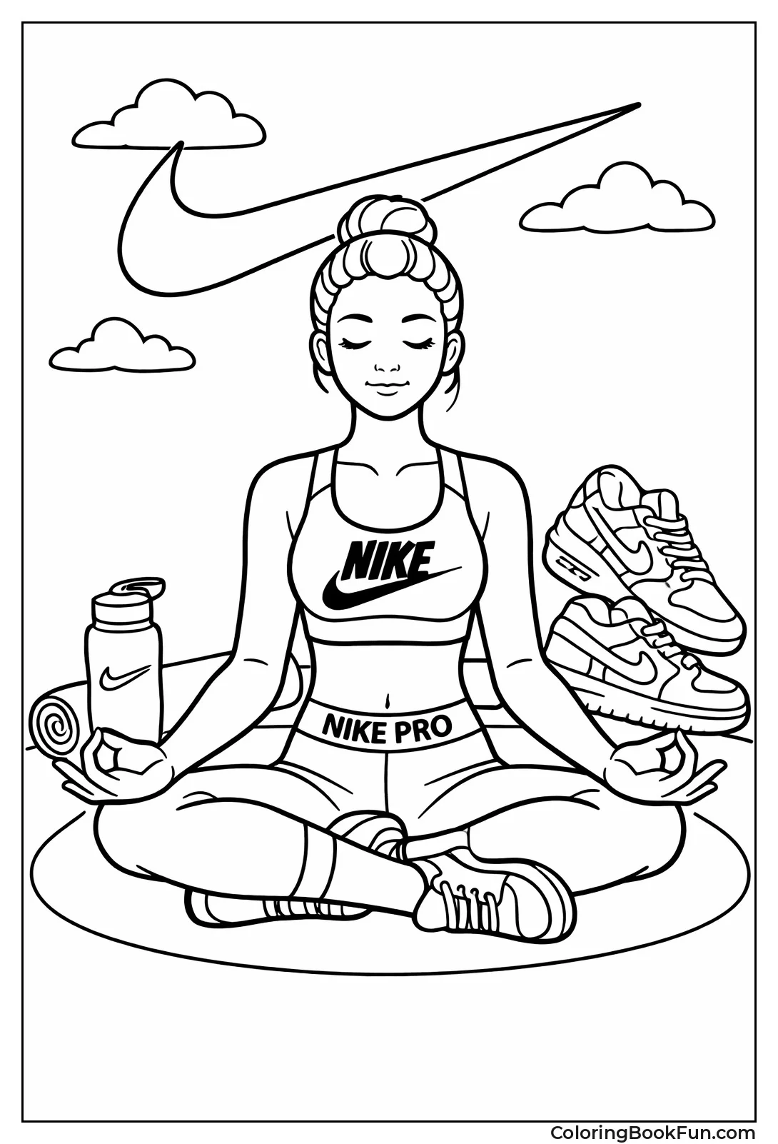 Yoga Pose in Leggings