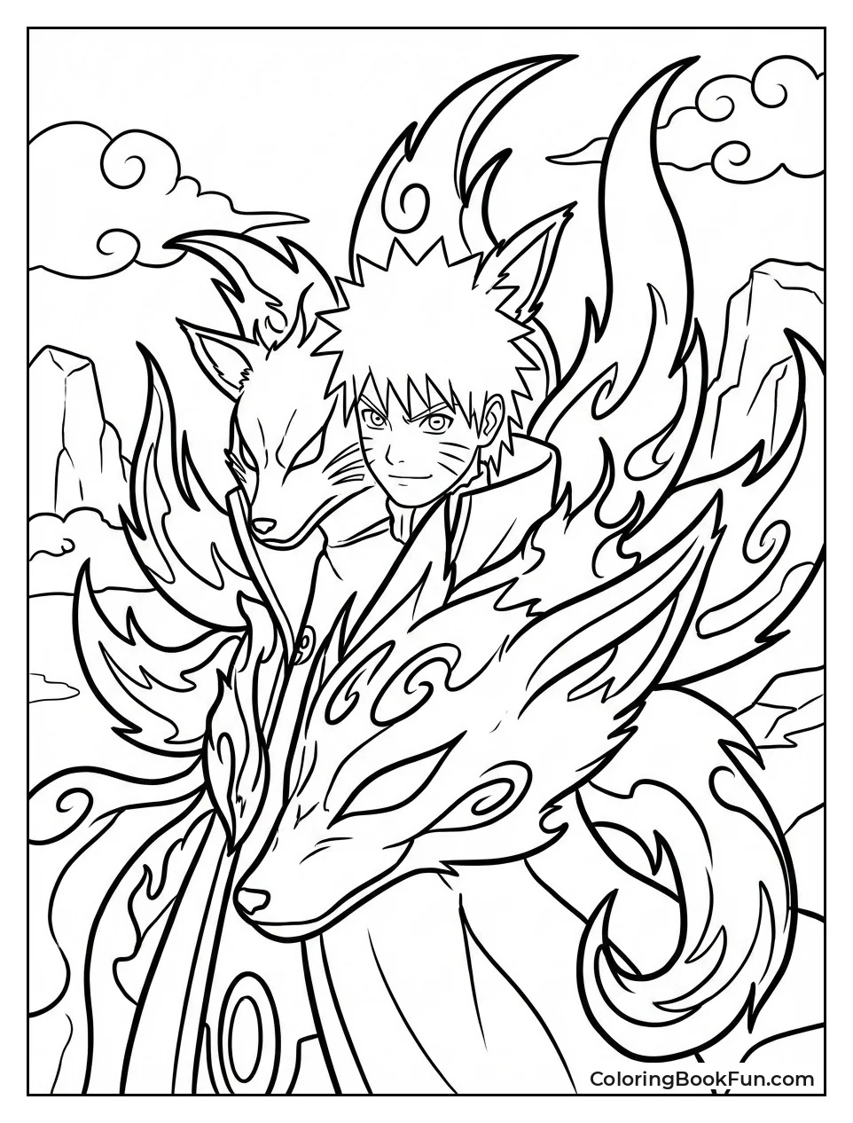 Naruto in Fox Chakra Mode