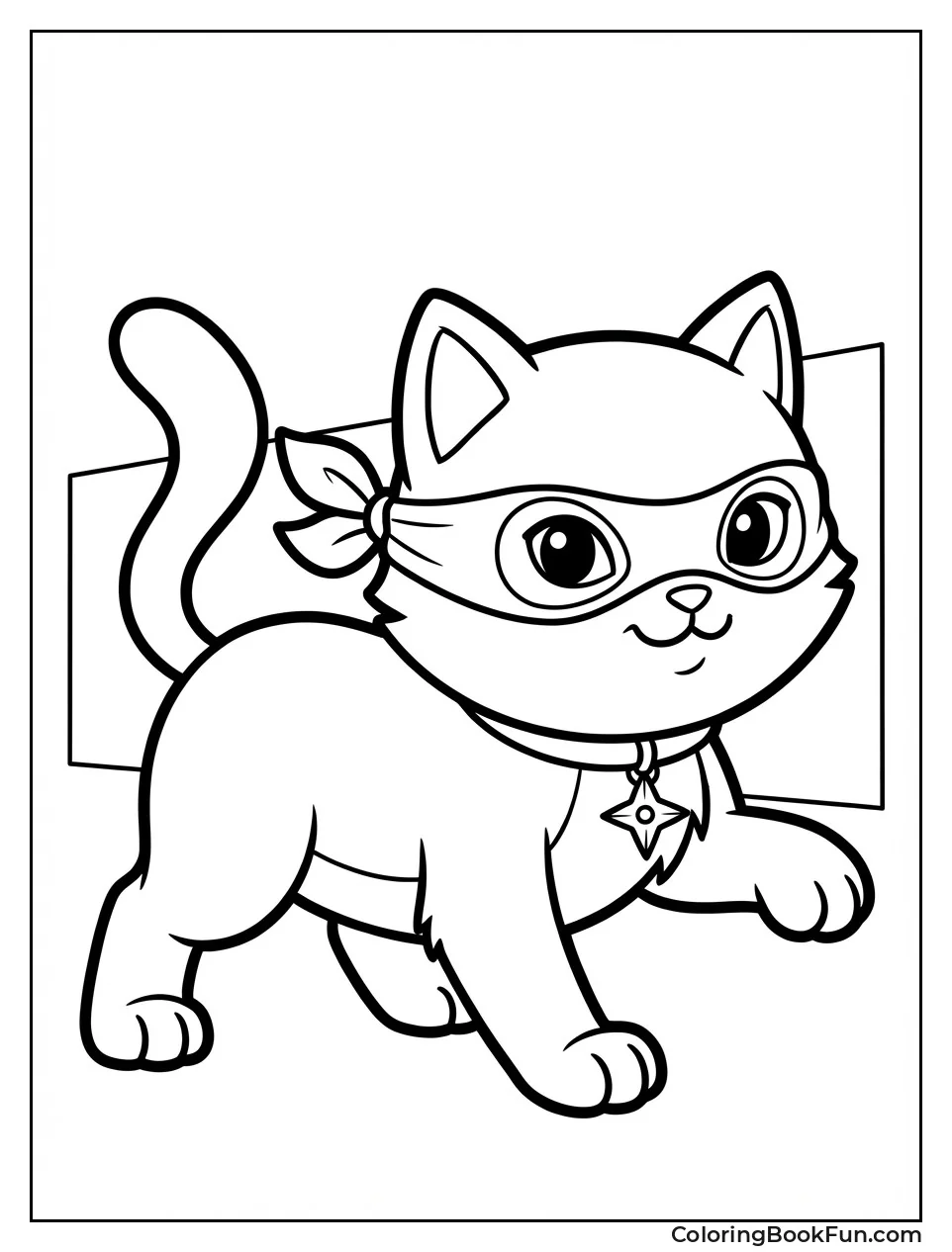 Cat Wearing Ninja Mask