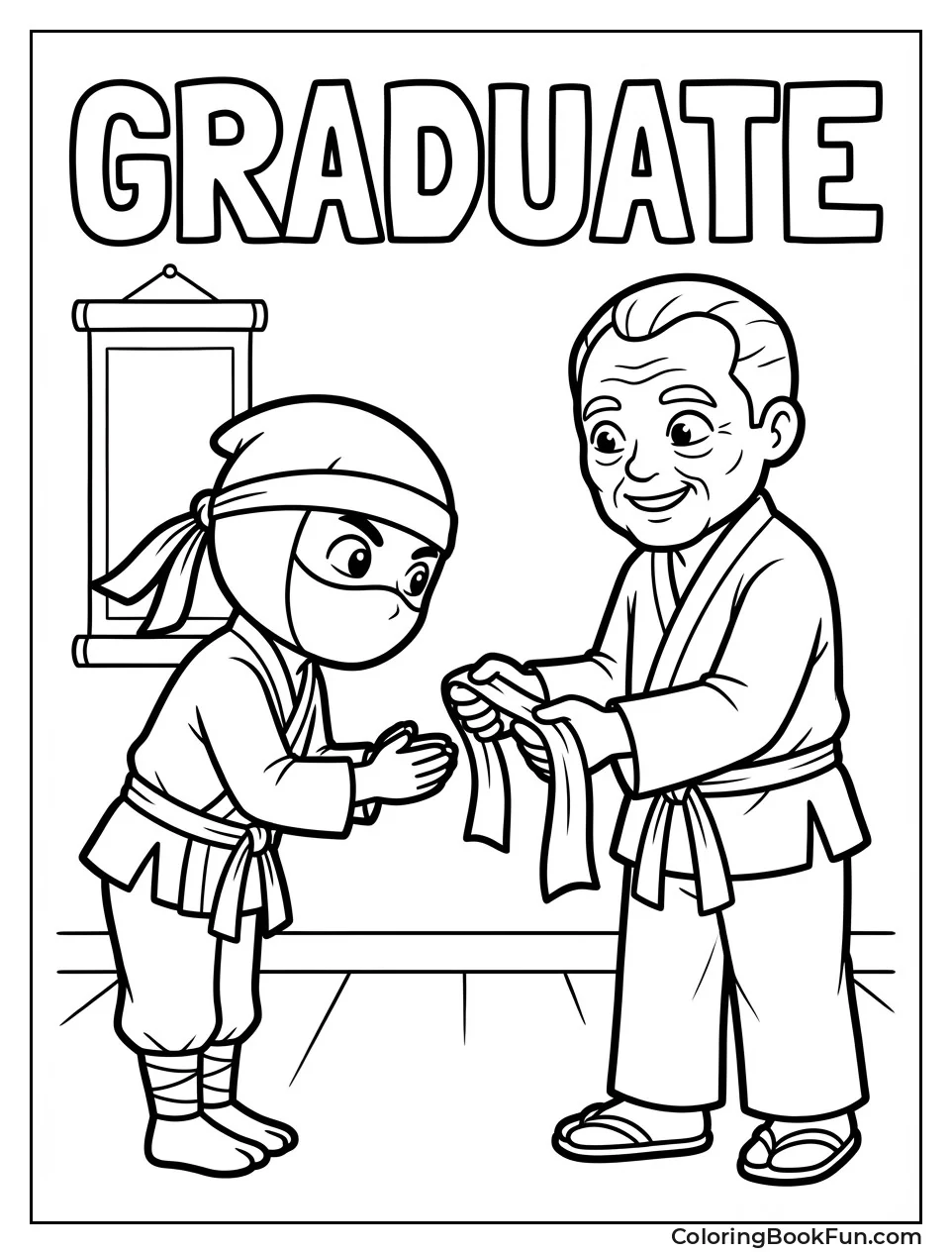 Ninja Getting Black Headband