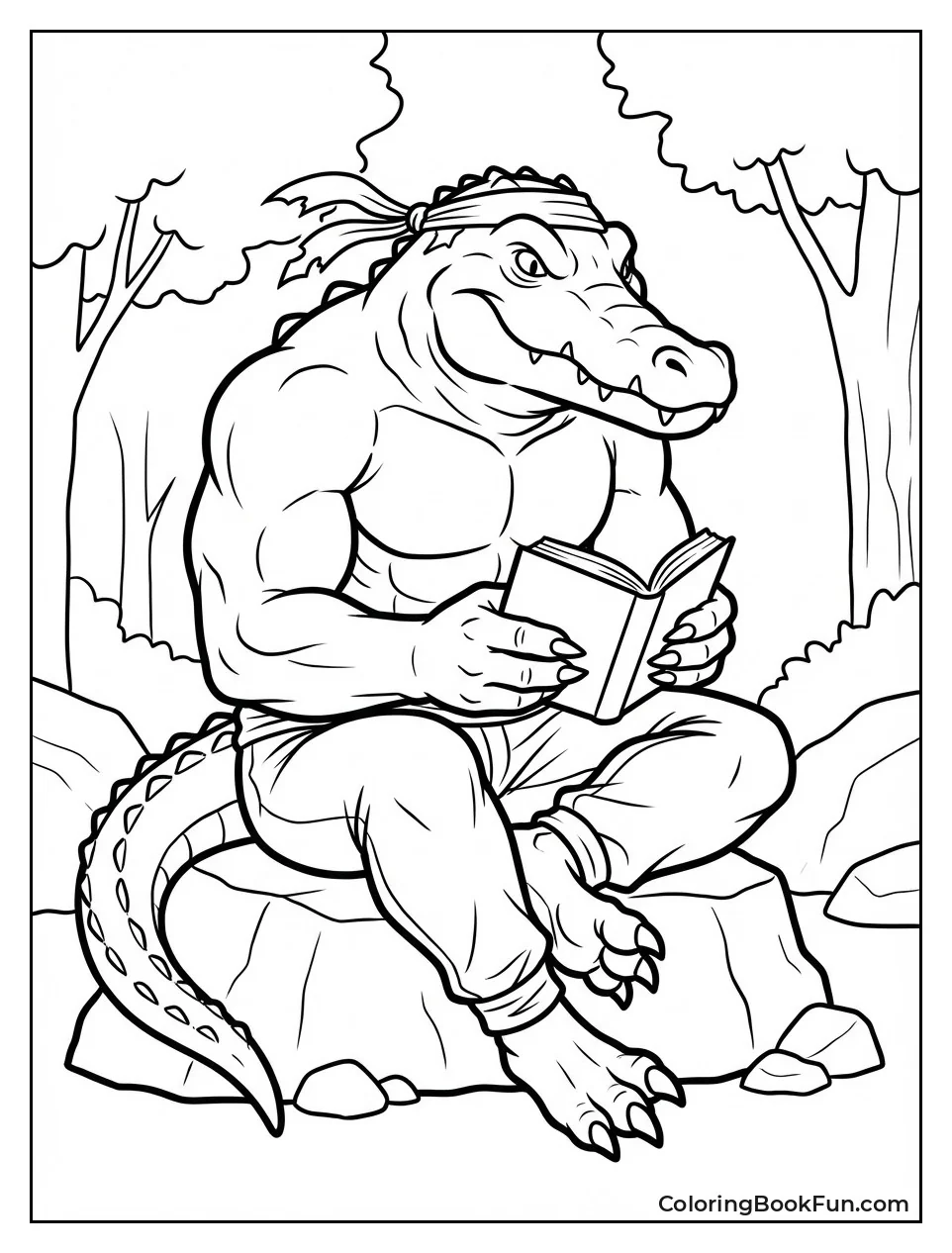 Leatherhead Reads Quiet Book