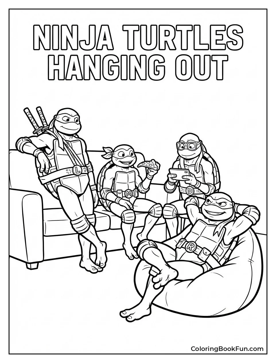 Turtles Hang Out Casually